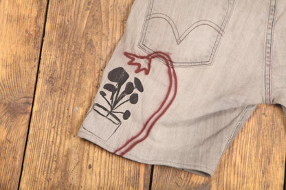 Upcycled Levi's Denim Shorts (W36)