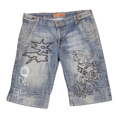 Upcycled Denim Shorts (W34)