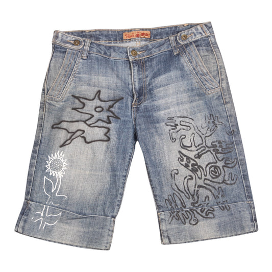 Upcycled Denim Shorts (W34)