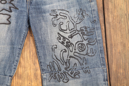 Upcycled Denim Shorts (W34)