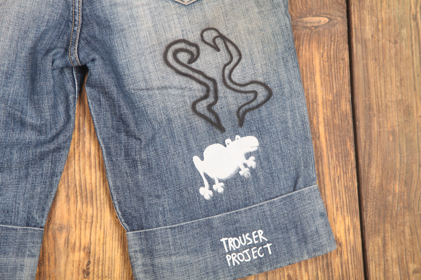 Upcycled Denim Shorts (W34)