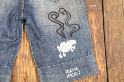 Upcycled Denim Shorts (W34)