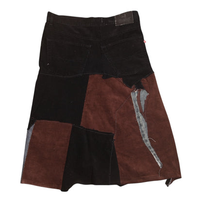 Patchwork Corduroy midi skirt (UK12)