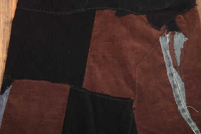 Patchwork Corduroy midi skirt (UK12)