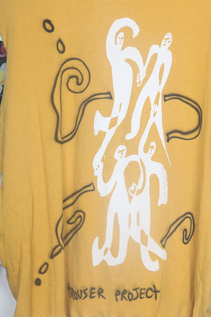 Cut & Sew Long Sleeve Top Graphic Prints (UK16)