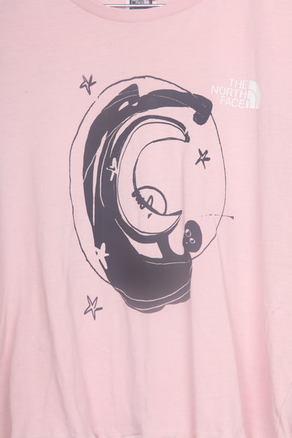 Cut & Sew Long Sleeve Top Graphic Prints (UK10)