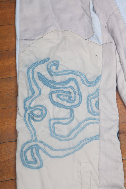 Handmade Appliqué Dragon Trousers (M)