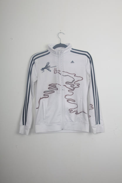 Zip Up Adidas Upcycled Jumper