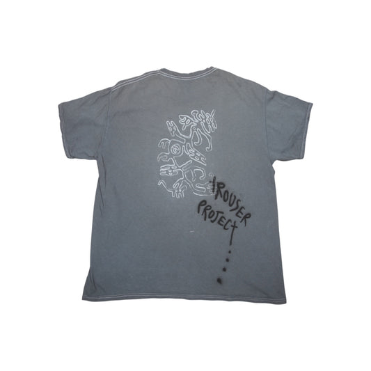 Upcycled Graphic Screenprint T-Shirt (L)