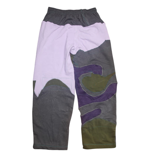Patchwork Reworked Tracksuit Trousers (M)