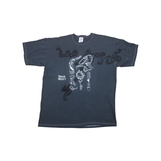 Sustainable Upcycled Graphic Screenprint T-Shirt (L)