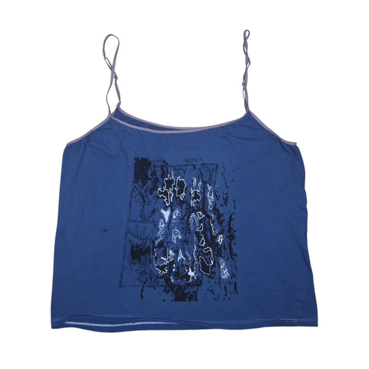 Upcycled Graphic Spaghetti Strap Vest