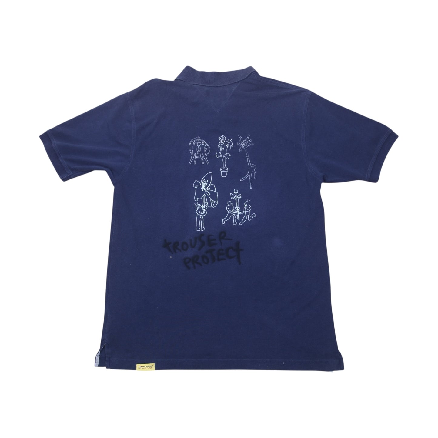 Tommy Hilfiger Upcycled Graphic Screenprint Polo Shirt (L)