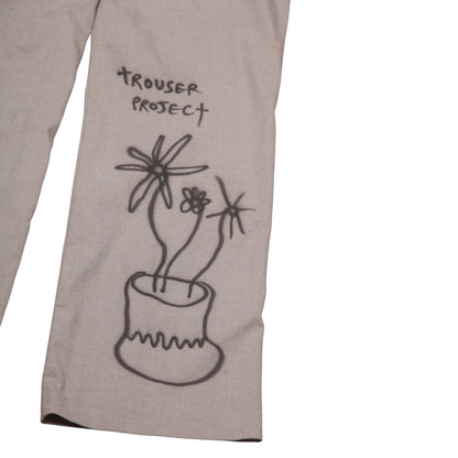 Smart Trousers Upcycled with Airbrush Design