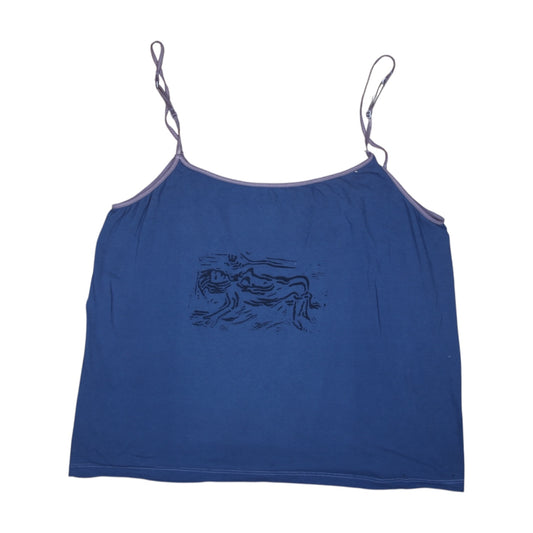 Upcycled Graphic Spaghetti Strap Vest