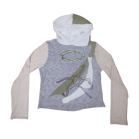 Reworked Hooded Long Sleeve Baby Tee (UK10)