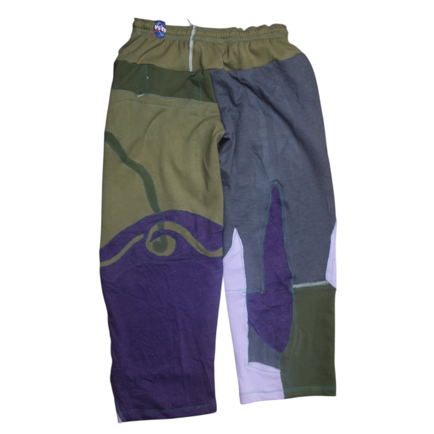Patchwork Reworked Tracksuit Trousers (L)