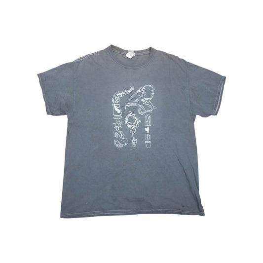 Upcycled Graphic Screenprint T-Shirt (L)