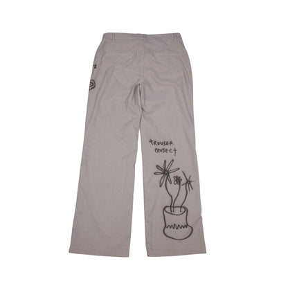 Smart Trousers Upcycled with Airbrush Design