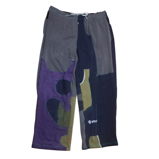 Patchwork Reworked Tracksuit Trousers (XL)