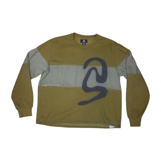 Graphic Reworked Pullover Jumper (M)