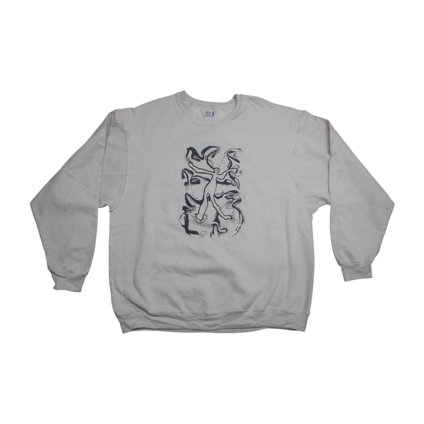 Screenprint Graphic Pullover Jumper (XL)