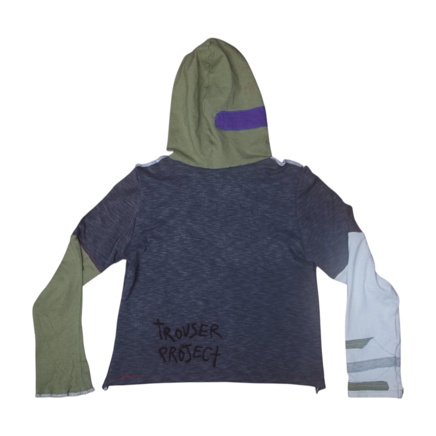 Reworked Hooded Long Sleeve Baby Tee (UK12)