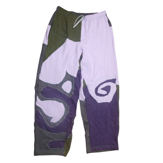 Patchwork Reworked Tracksuit Trousers (M)