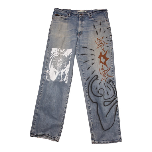 Lee Upcycled Screenprint Jeans (W38)