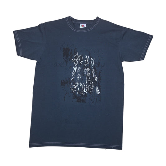 Upcycled Graphic Screenprint T-Shirt (S)