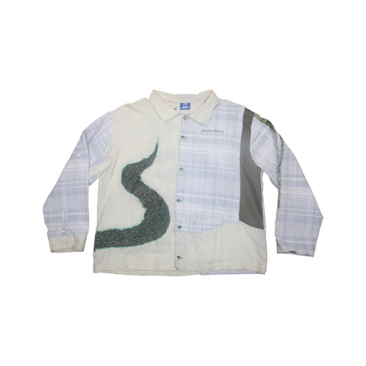 Long Sleeve Patchwork Snake Shirt (L)