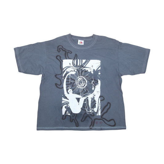 Screenprint Upcycled Graphic Short Sleeve T-Shirt (S)