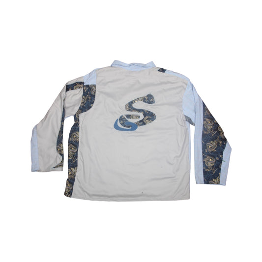 Long Sleeve Patchwork Dragon Shirt (M)