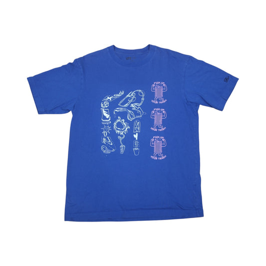 Upcycled Graphic Screenprint T-Shirt (L)