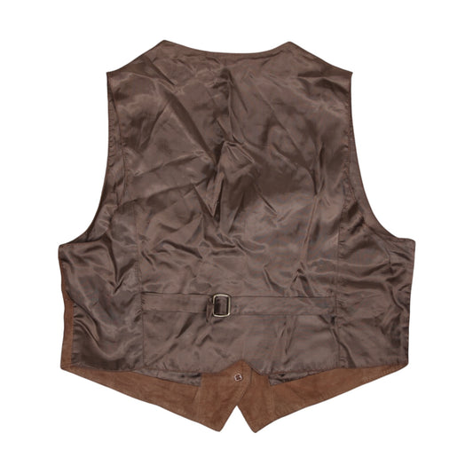Upcycled Suede Vest (L)