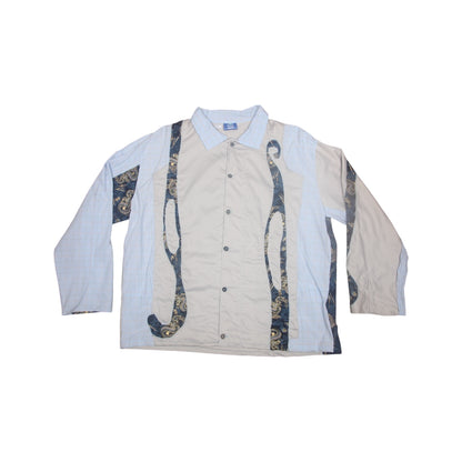 Long Sleeve Patchwork Dragon Shirt (M)