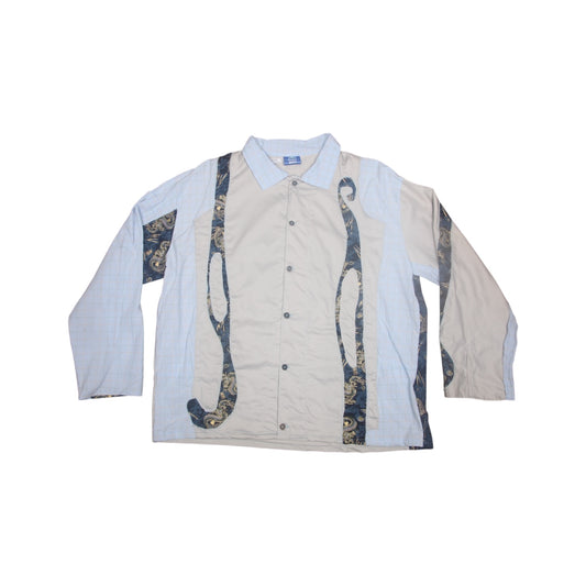 Long Sleeve Patchwork Dragon Shirt (M)