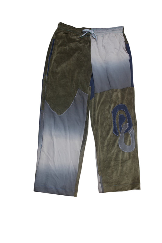 Patchwork Reworked Tracksuit Trousers (M)