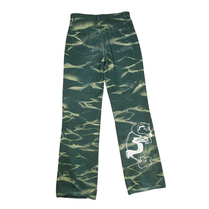 Upcycled Tie Dye Printed Jeans (W28)