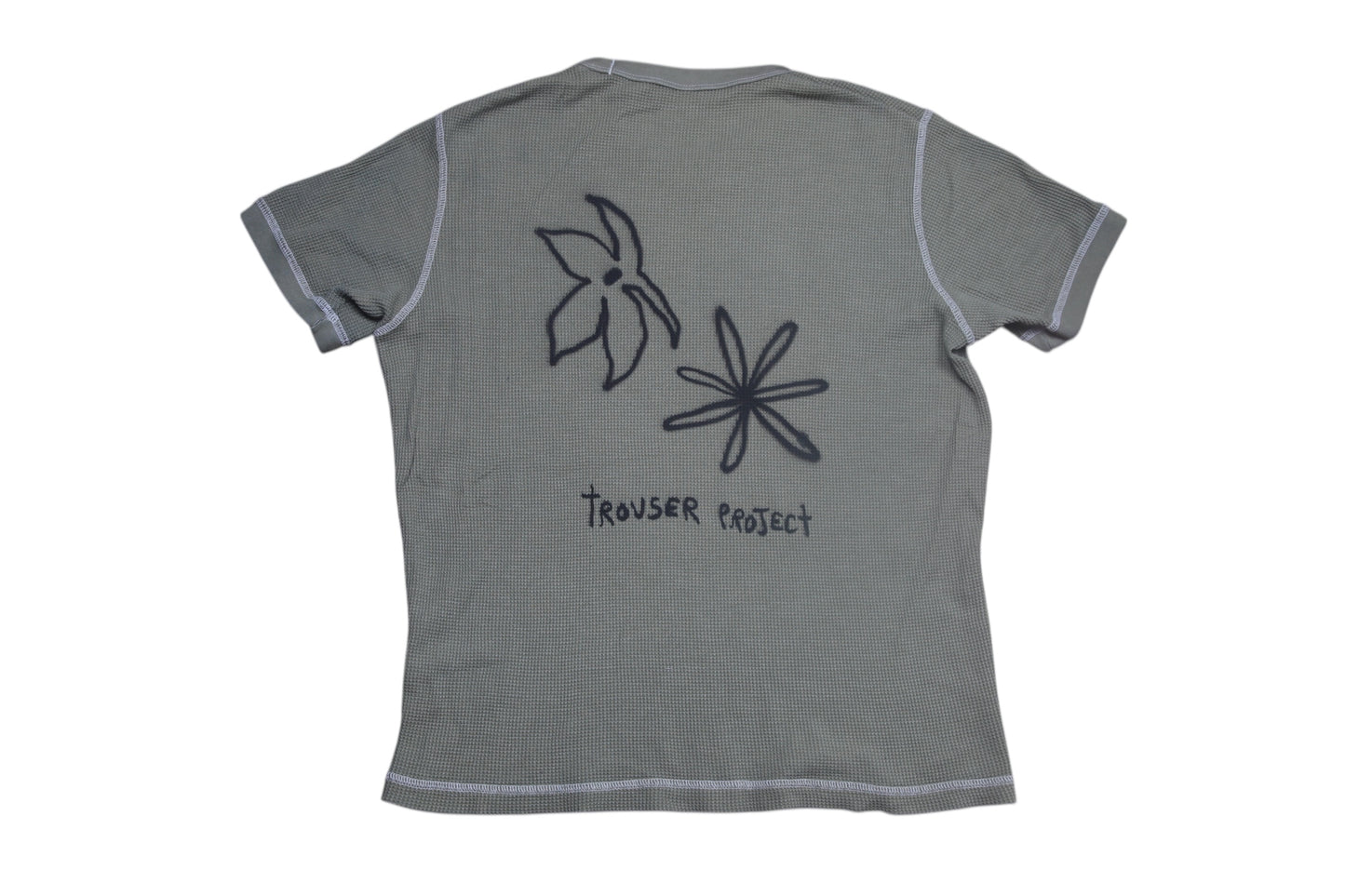 Short Sleeve Graphic Screenprint Upcycled T-Shirt (L)