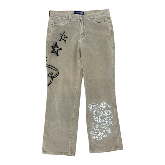 Upcycled Brown Corduroy Trousers (W33)