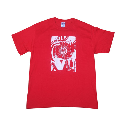 Upcycled Graphic Screenprint T-Shirt (L)