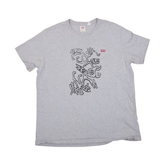 Sustainable Upcycled Graphic Screenprint T-Shirt (L)
