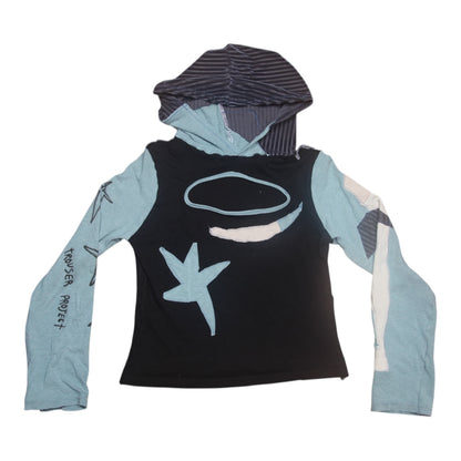 Long Sleeve Hooded Airbrush Top (UK8)