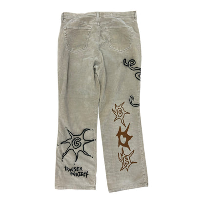 Upcycled Brown Corduroy Trousers (W33)