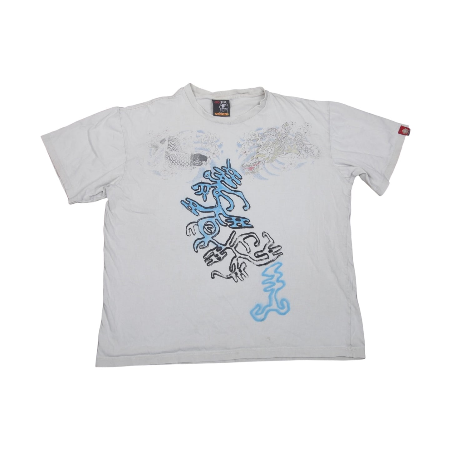 Sustainable Upcycled Graphic Screenprint T-Shirt (XL)