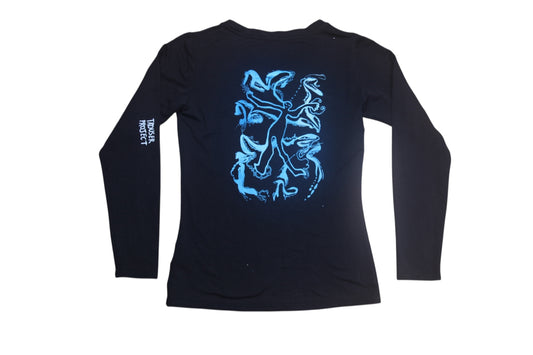 Thermal Long Sleeve Screenprint Upcycled T-Shirt (S)