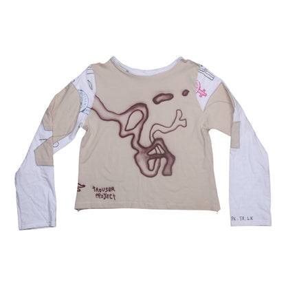 Long Sleeve Hooded Airbrush Top (UK10)