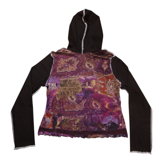 Reworked Hooded Long Sleeve Top (UK14/16)