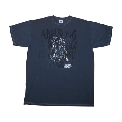 Upcycled Graphic Screenprint T-Shirt (L)